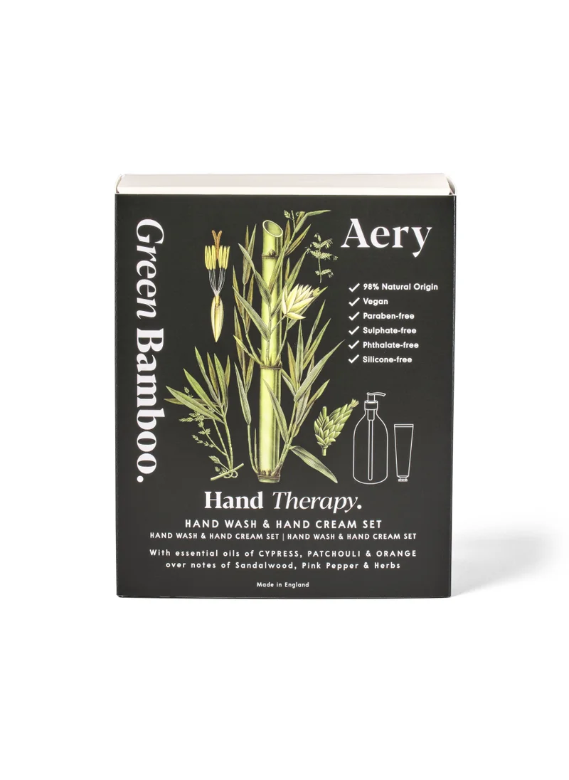 Aery Living Aery Living Green Bamboo Hand Therapy Gift Set - 500ml Soap & 75ml Hand Cream