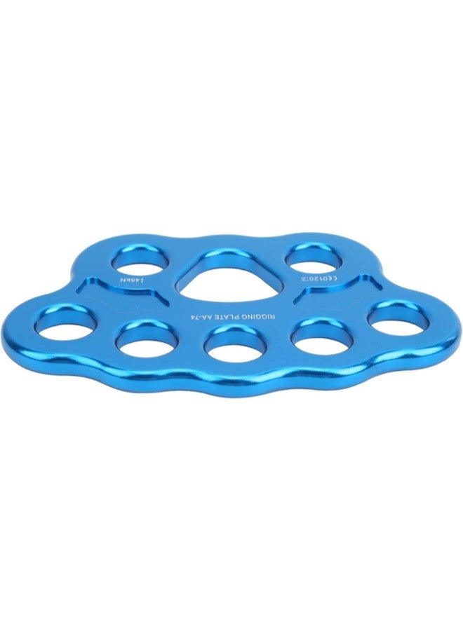 klarako 45KN 8?Hole Rigging Plate Multi Anchor Split Divide Connector for Rock Climbing Outdoor Activities AluminumMagnesium Alloy - Image 2