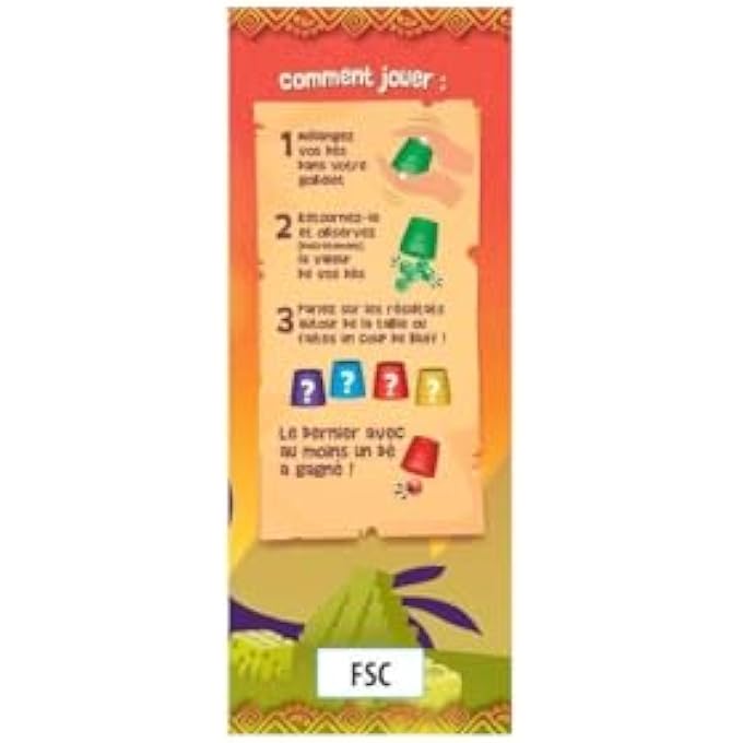 ASMODEE - Perudo Board Game for Adults and Children from 8 Years - Shake, Talk, Win - Dice Game and Bluff - 2 to 6 Players - 30 Minutes - French Version - Image 3
