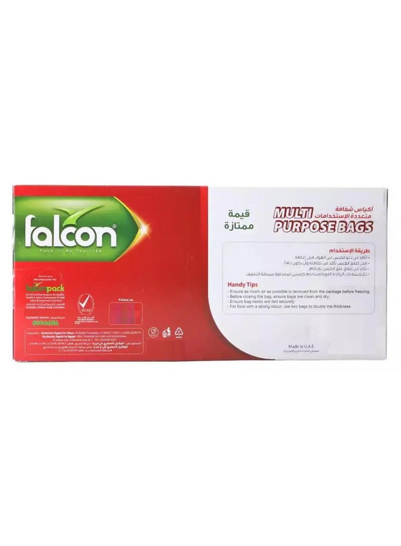 Falcon Multi Purpose Bags Oxo Biodegradable Plastic Bags 200Pcs Clear - Image 2