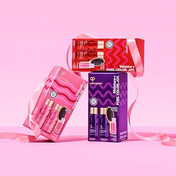 ColorProof مجموعة هدايا كولوربروف نيفر فيد أواي للترطيب: شامبو وبلسم مرطب 8.5 أونصة + 2 أونصة من بلسم الشعر المترك + فرشاة فك التشابك - Image 5