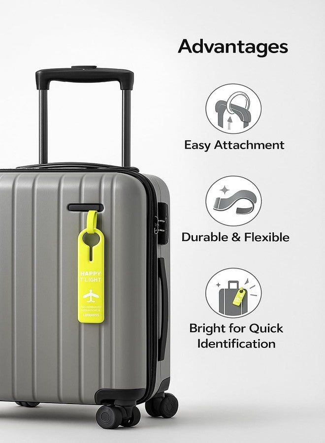 SRN ENTERPRISE Travel in Style with 4 Labels Luggage Labels - Name, Address, & Phone Number - Perfect Baggage Or Handbag Identifier - Multicolor - with SRN Enterprise (Yellow) - Image 4