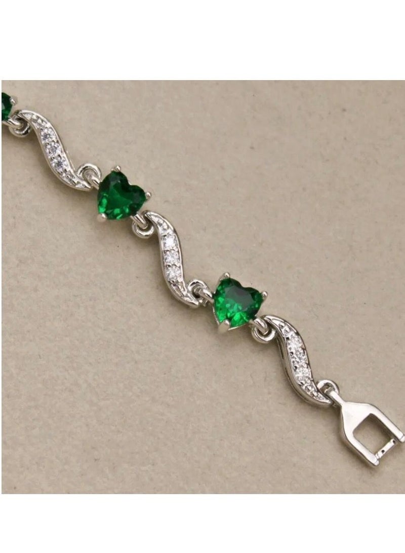 نونز أب اسوارة نسائية مطلية بالذهب الأبيض عيار 18K - Image 4