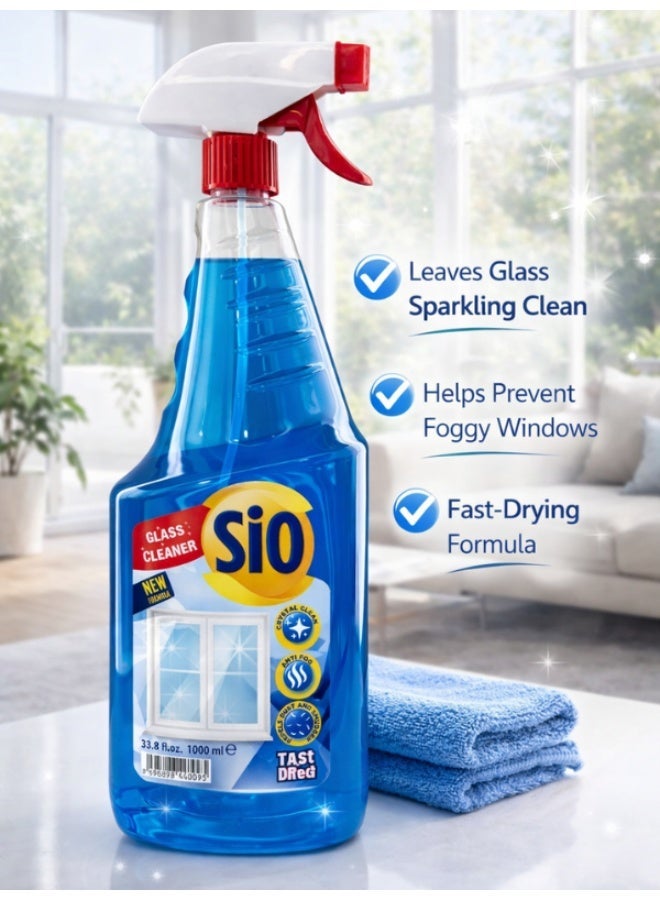 Sio Glass Cleaner – 1000 ml | Streak-Free Shiny Cleaning - Image 1