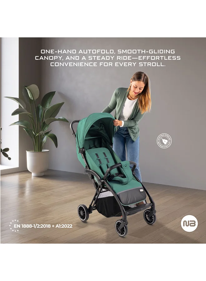 neobreez THETA Auto Fold Compact Lightweight Travel Toddler Baby Stroller,  Self-Stand Baby Trolley,  Pushchair,  Waterproof UPF 50+ Canopy, 0-4yrs,  22kg,  3yrs Warranty