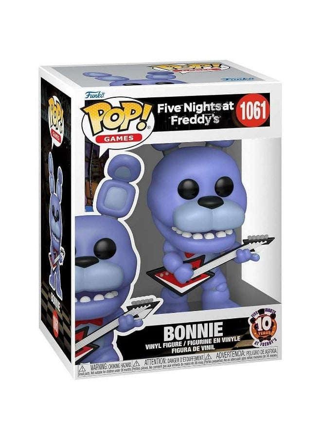Funko - Funko POP! Games Five Nights at Freddy's Bonnie with Guitar 10th Anniversary Vinyl Figure (14 cm) - Image 1