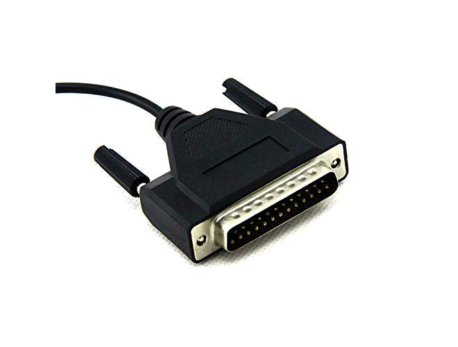 ANDTRONICS كابل DB25 (25 دبوس) ذكر إلى DB9 (سيريل / RS232) أنثى 1.5م-150سم-4.5قدم - أسود - Image 2