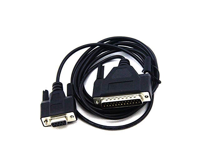 ANDTRONICS كابل DB25 (25 دبوس) ذكر إلى DB9 (سيريل / RS232) أنثى 1.5م-150سم-4.5قدم - أسود - Image 1