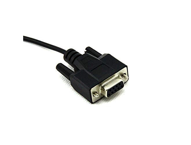 ANDTRONICS كابل DB25 (25 دبوس) ذكر إلى DB9 (سيريل / RS232) أنثى 1.5م-150سم-4.5قدم - أسود - Image 3