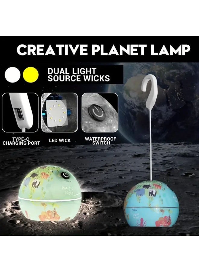 A three-level light pendant for children: white, yellow, and cool. It carries a Type-C charger. - Image 1