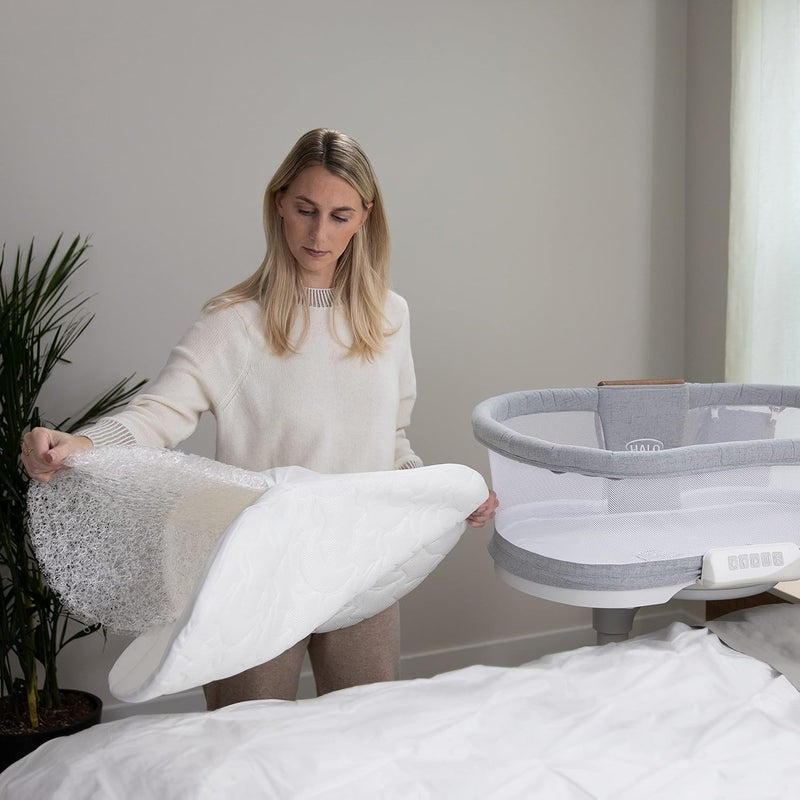 HALO DreamWeave Breathable Mesh BassiNest Pad  100 Washable Cover and Core  Hypoallergenic NonToxic Materials - Image 2