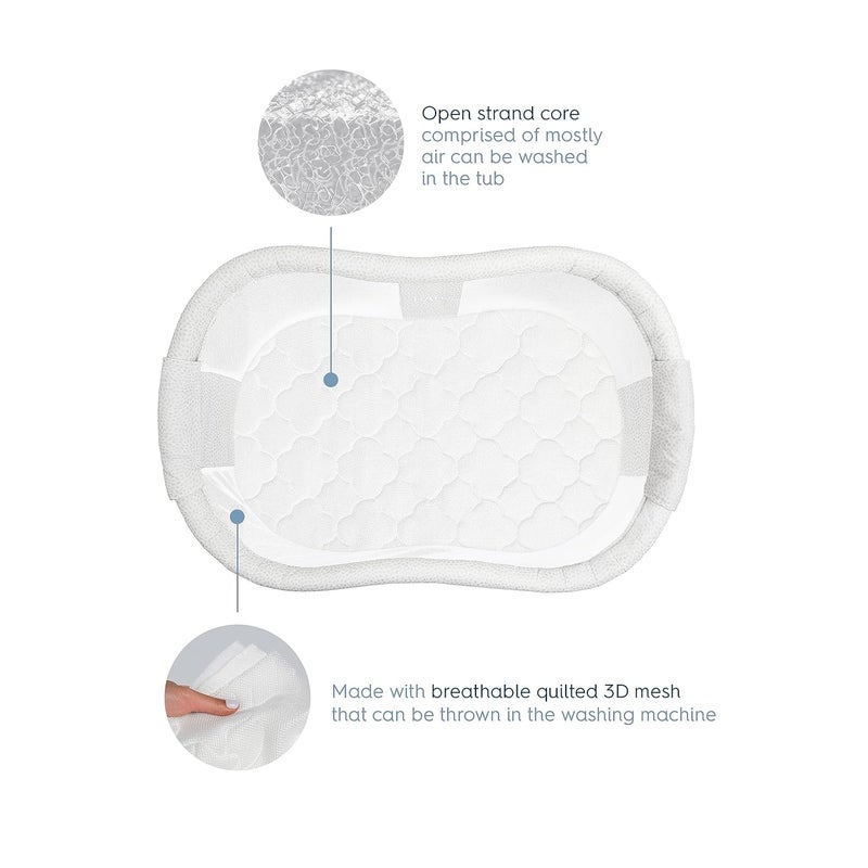 HALO DreamWeave Breathable Mesh BassiNest Pad  100 Washable Cover and Core  Hypoallergenic NonToxic Materials - Image 4
