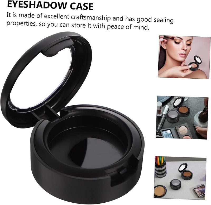 Ipetboom 40 Pcs Empty Eye Shadow Box Glitter Eye Shadow Well Empty Makeup Travel Case Eyeshadows Tin Makeup Bag Empty Eye Shadow Container Organizer Makeup Eyeshadow Container Lip Abs Black - Image 3