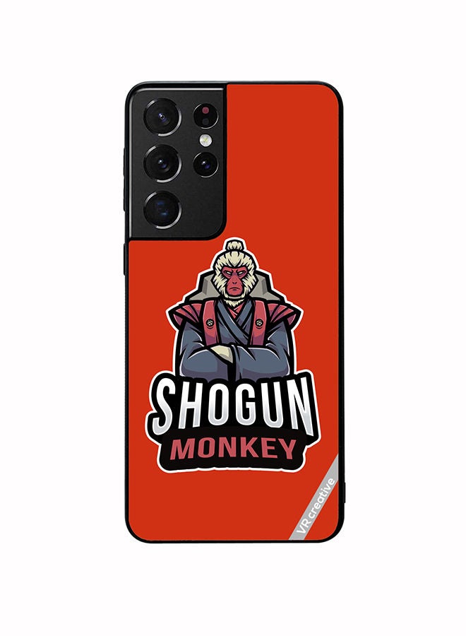 VR CREATIVE Protective Case Cover For Samsung Galaxy S21 Ultra 5G Shogun Monkey Design Multicolour - Image 1