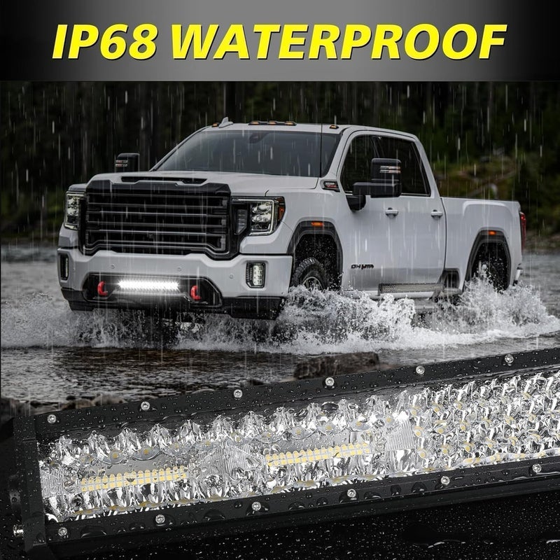 AKD Part 20 Inch LED Light Bar, 150W Spot Flood Combo Off Road Driving Lights - Image 4