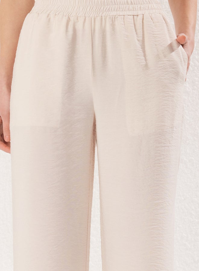 trendyol Stone Linen Aerobin Woven Trousers - Image 3