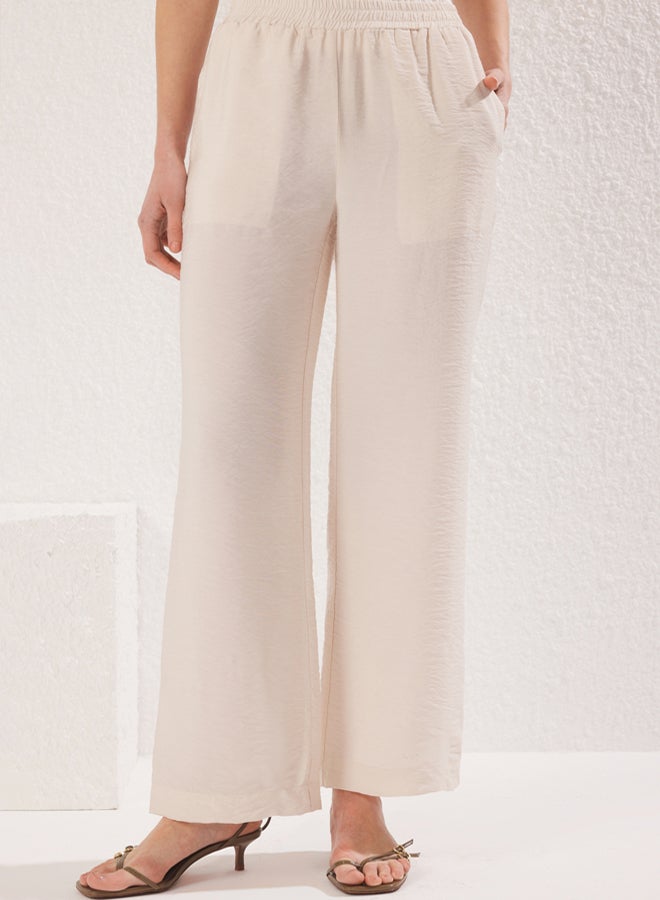 trendyol Stone Linen Aerobin Woven Trousers - Image 4