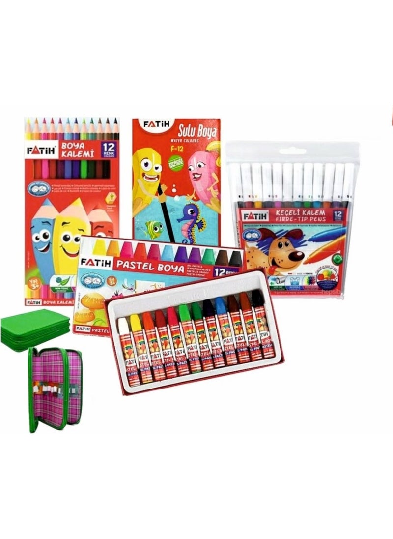 Fatih Paint Set with Pencil Case Gift  - Image 2