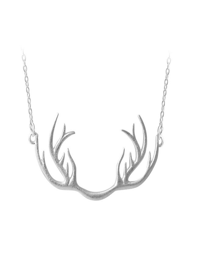 Helen de Lete Innovative Deer Horn Antler Sterling Silver Collar Necklace for Women - Image 1
