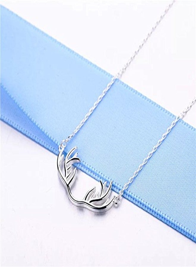 Helen de Lete Innovative Deer Horn Antler Sterling Silver Collar Necklace for Women - Image 2