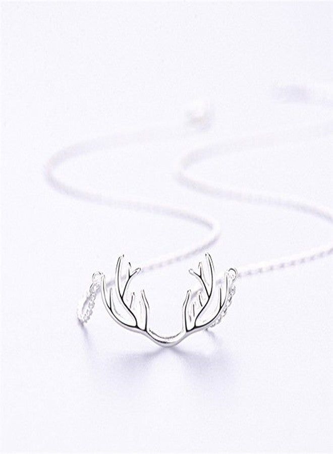 Helen de Lete Innovative Deer Horn Antler Sterling Silver Collar Necklace for Women - Image 3