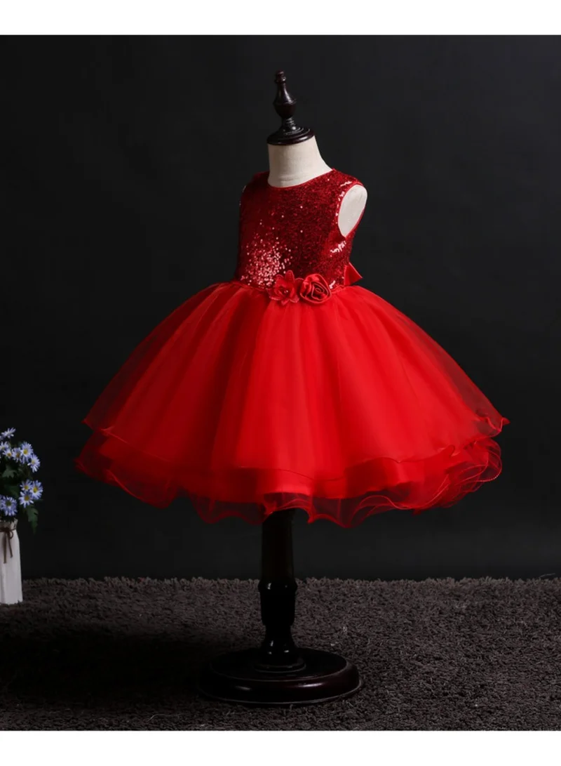 D'Daniela Sequin Tulle Dress