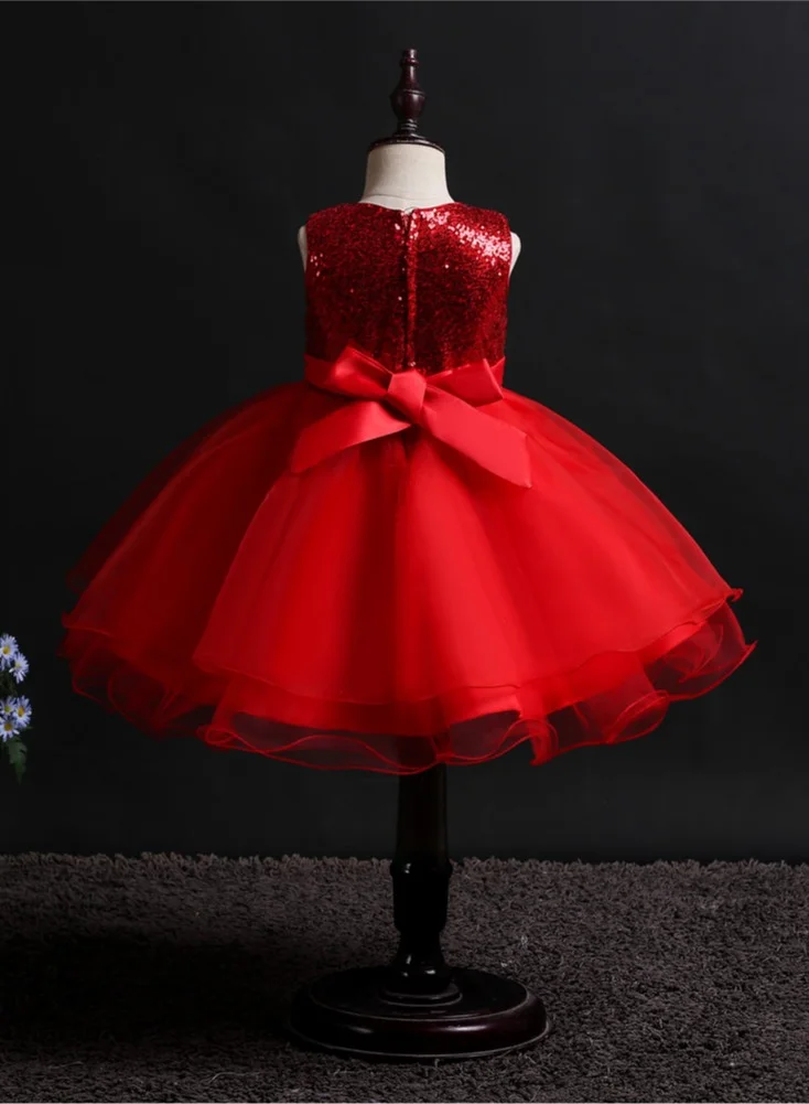 D'Daniela Sequin Tulle Dress