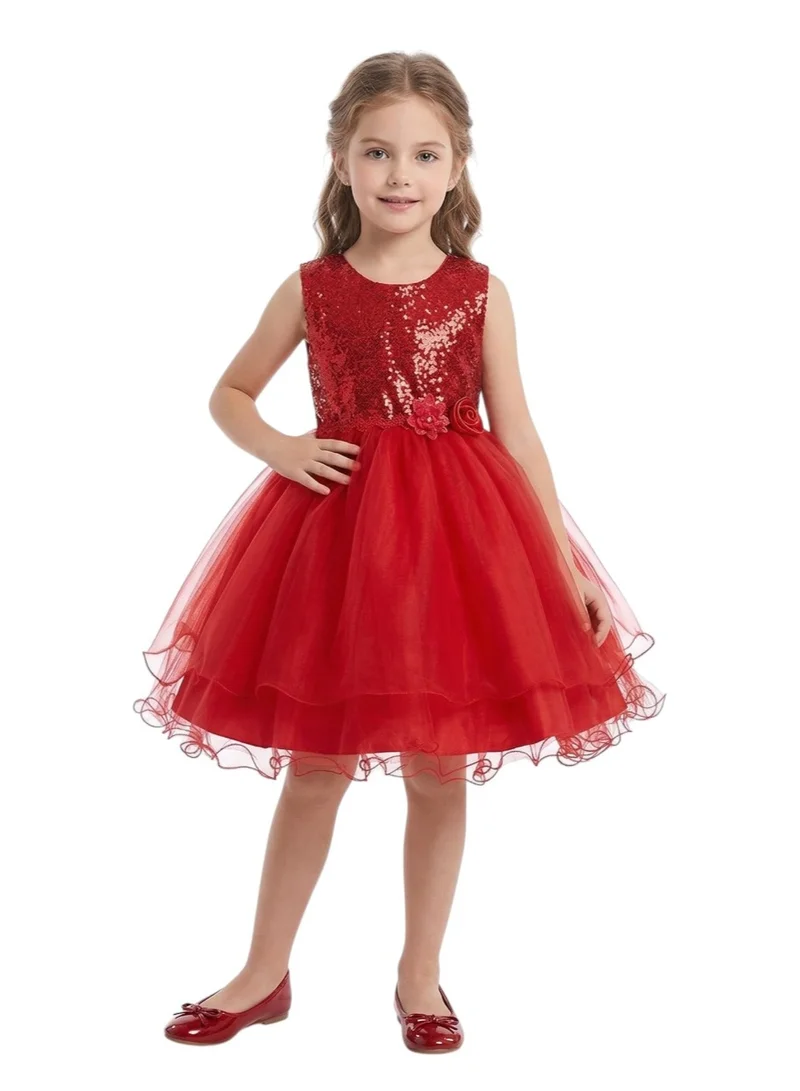 D'Daniela Sequin Tulle Dress