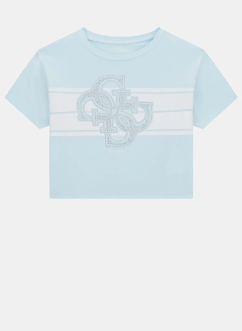 جس Kids Graphic Crew Neck T-Shirt