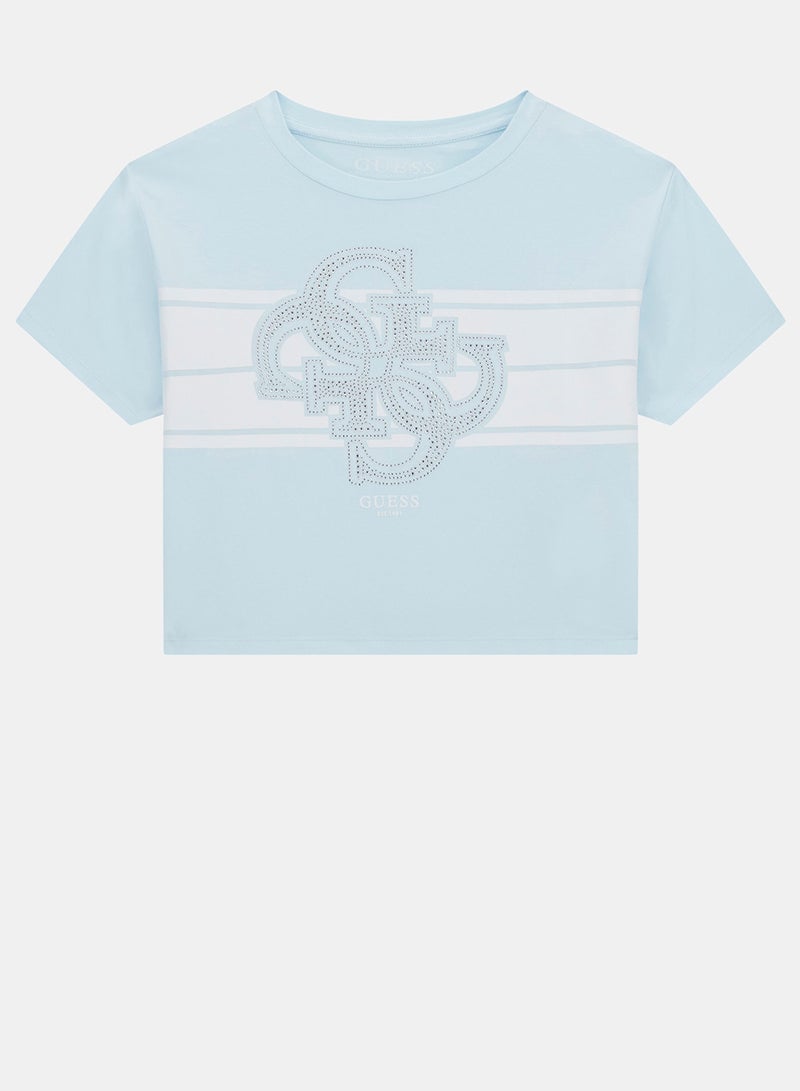 GUESS Kids Graphic Crew Neck T-Shirt - Image 1