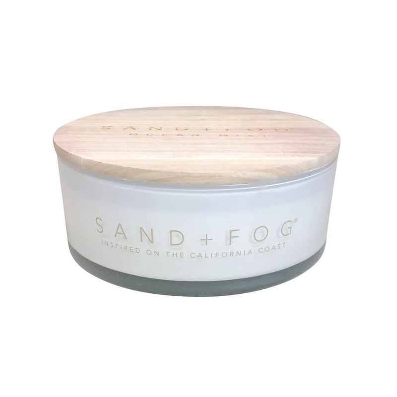 Sand  Fog Scented Candle  Ocean Mist  Additional Scents and Sizes  100 Cotton LeadFree Wick  Luxury Air Freshening Jar Candles  Perfect Home Dcor for Your Cocktail Table  34 oz