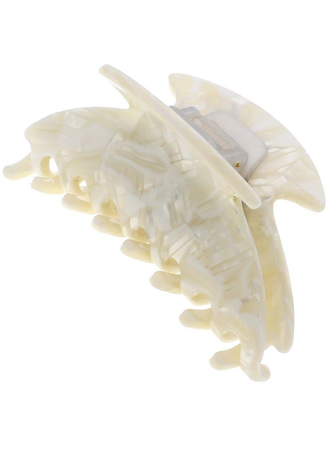 CAMILA Paris Cp3266 French Hair Clip For Women Small 2.75 Inch Handmade White Girls Hair Claw Clips Jaw Fashion Durable Styling Hair Accessories For Women Strong Hold No Slip Grip. Made In France - Image 1