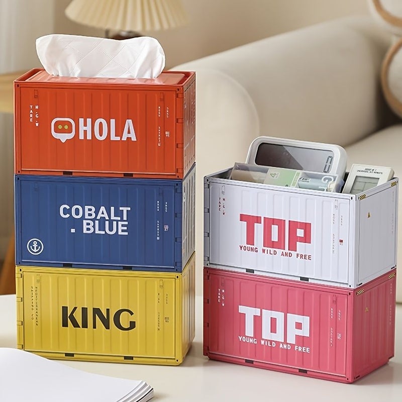 Green Tinplate Tissue Box For Home Kitchen Bathroom Napkin Storage - Image 4