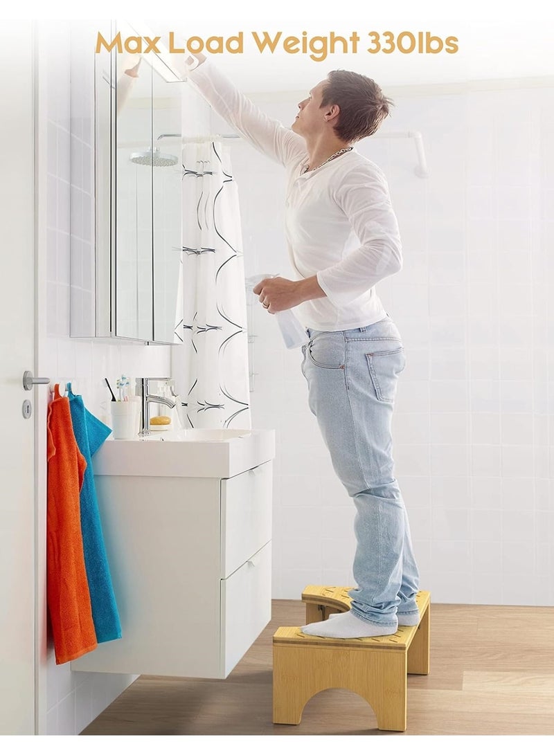 Bathroom Footrest - A Sanitary Footstool And Medical Specifications For Treating Constipation And Other Problems (Wooden Footstool Set As Shown In Picture 1) - Image 3