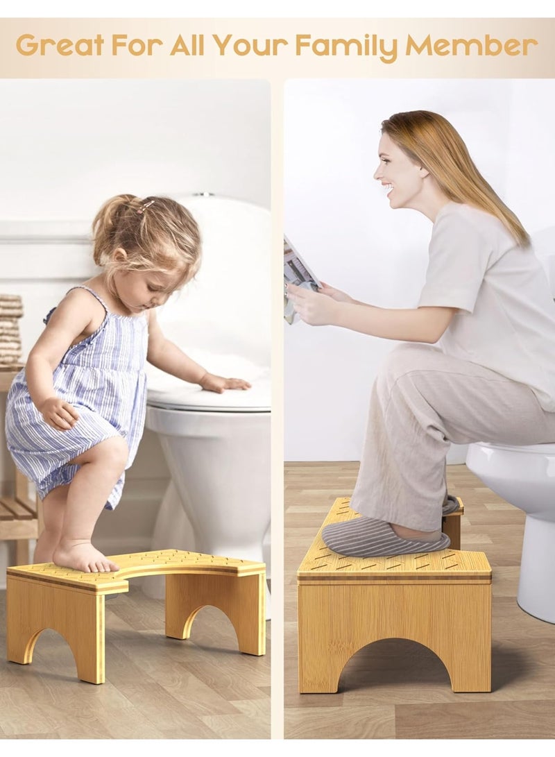 Bathroom Footrest - A Sanitary Footstool And Medical Specifications For Treating Constipation And Other Problems (Wooden Footstool Set As Shown In Picture 1) - Image 4