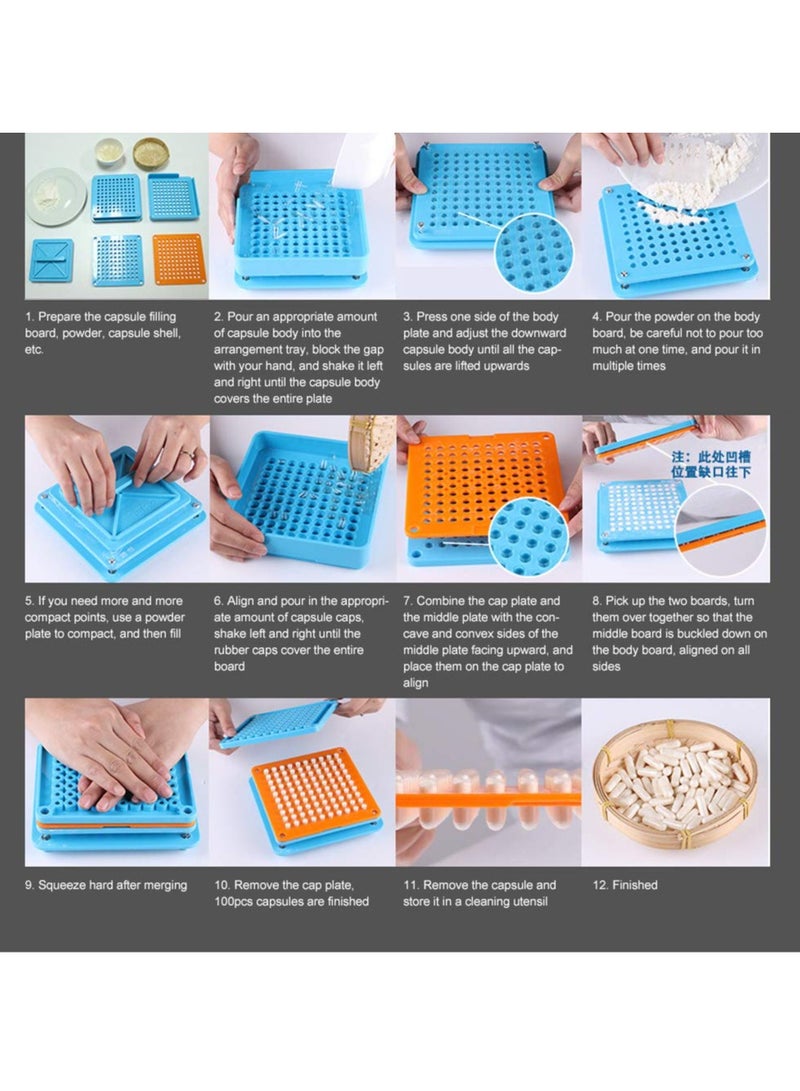 High Efficiency Capsule Filling Machine for Size 0 Pills, Ideal for Pharmacies, Laboratories, and Small Factories with Up to 100 Holes - Image 3