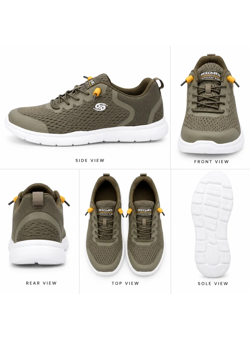 Dockers By Gerli Dockers by Gerli Men's Breathable Mesh Quick-Lace Sneakers - Olive