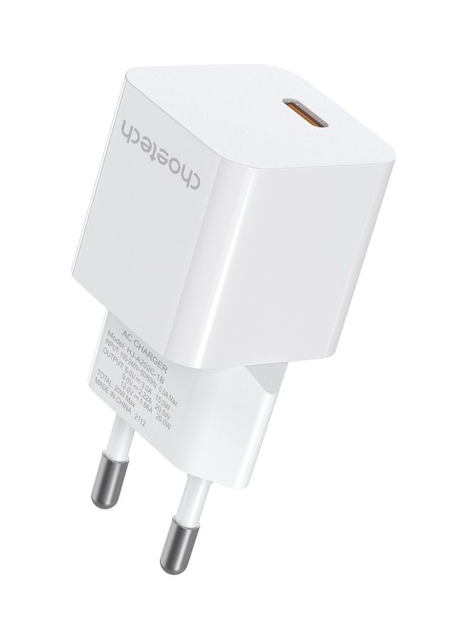 Choetech PD5010 USB-C PD3.0 Wall Charger - 20W white - Image 2