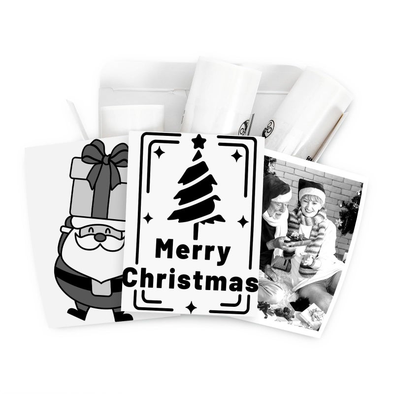 Memoking T02 Paper - T02 Thermal Labels, Clear/Transparent Paper for Journal Photo Texts Study Notes and More, 3 Rolls - Image 1