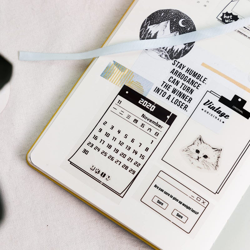 Memoking T02 Paper - T02 Thermal Labels, Clear/Transparent Paper for Journal Photo Texts Study Notes and More, 3 Rolls - Image 3