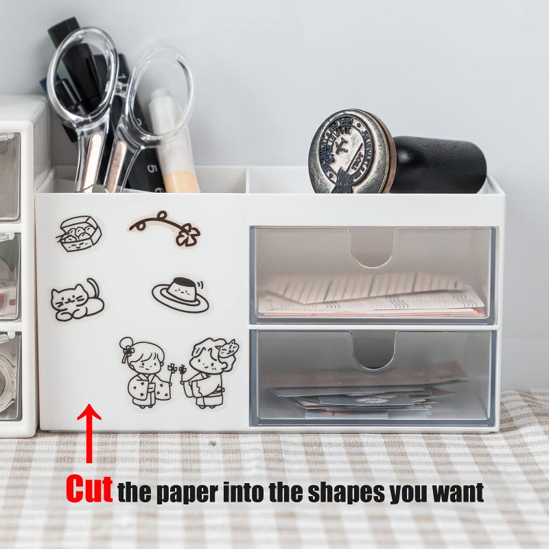 Memoking T02 Paper - T02 Thermal Labels, Clear/Transparent Paper for Journal Photo Texts Study Notes and More, 3 Rolls - Image 4