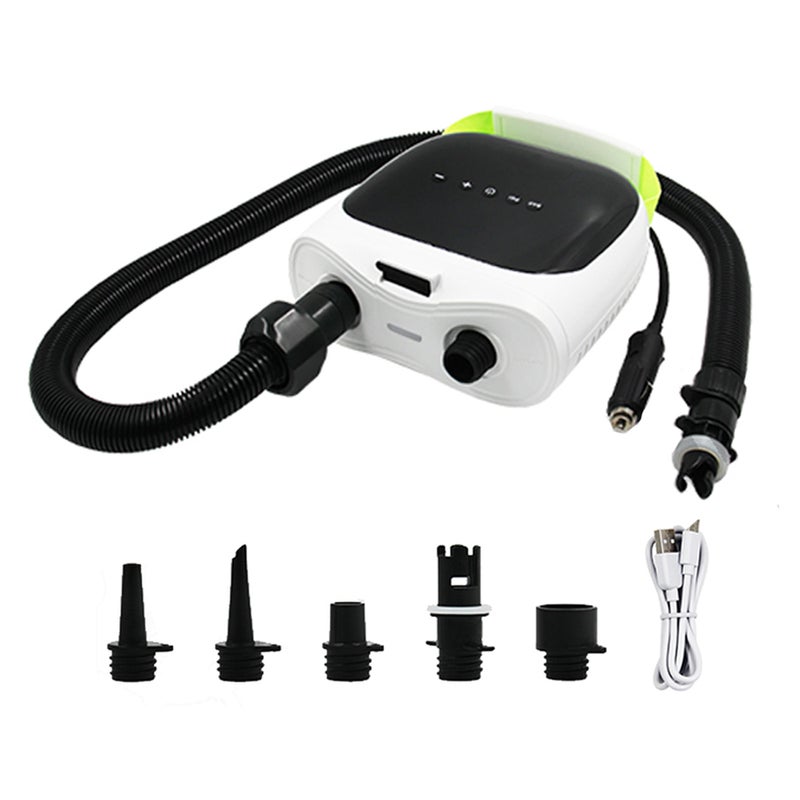 Electric AirPump with 6 Nozzles 12Volt Vehicle Electric High-Pressure Pump Paddle Board Pump Inflatable Boat Inflatable Tent Inflator Multifunctional Auto Electric Pump - Image 1