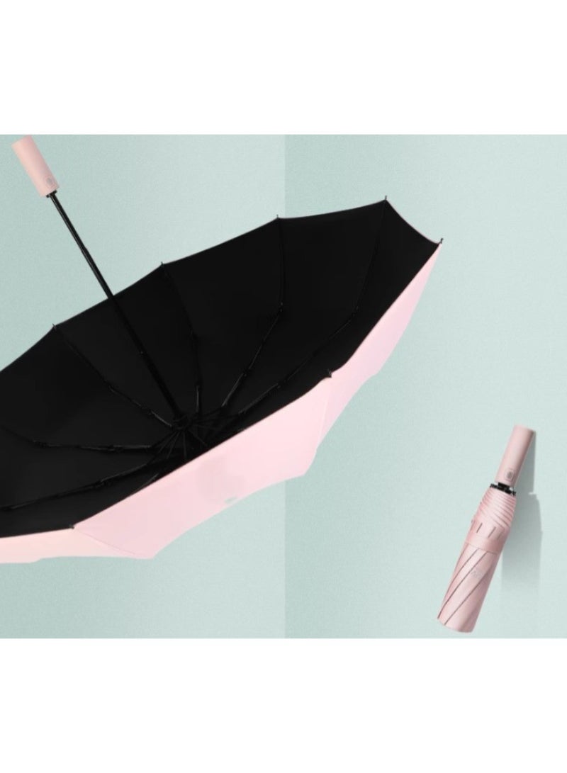 Huitich Fully Automatic Dual-Purpose Umbrella Midsummer Pink  - Image 5