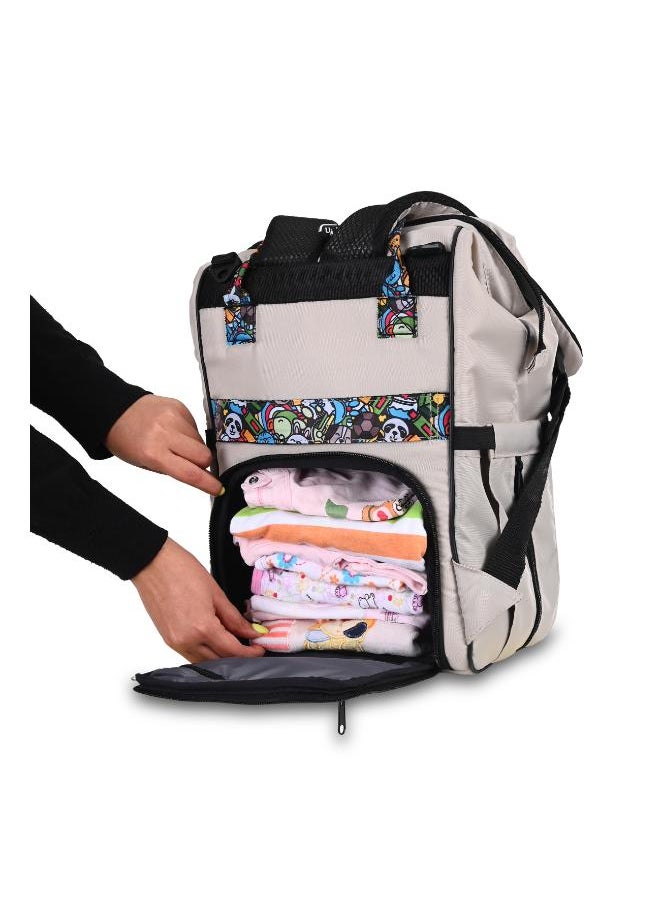 Uni baby - Diaper bag Uni baby Cool beige wooded - Image 1