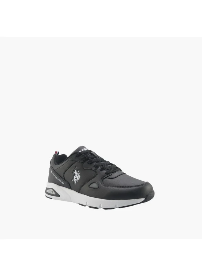 U.S. Polo Assn. Men's Logo Detail Lace-Up Sneakers