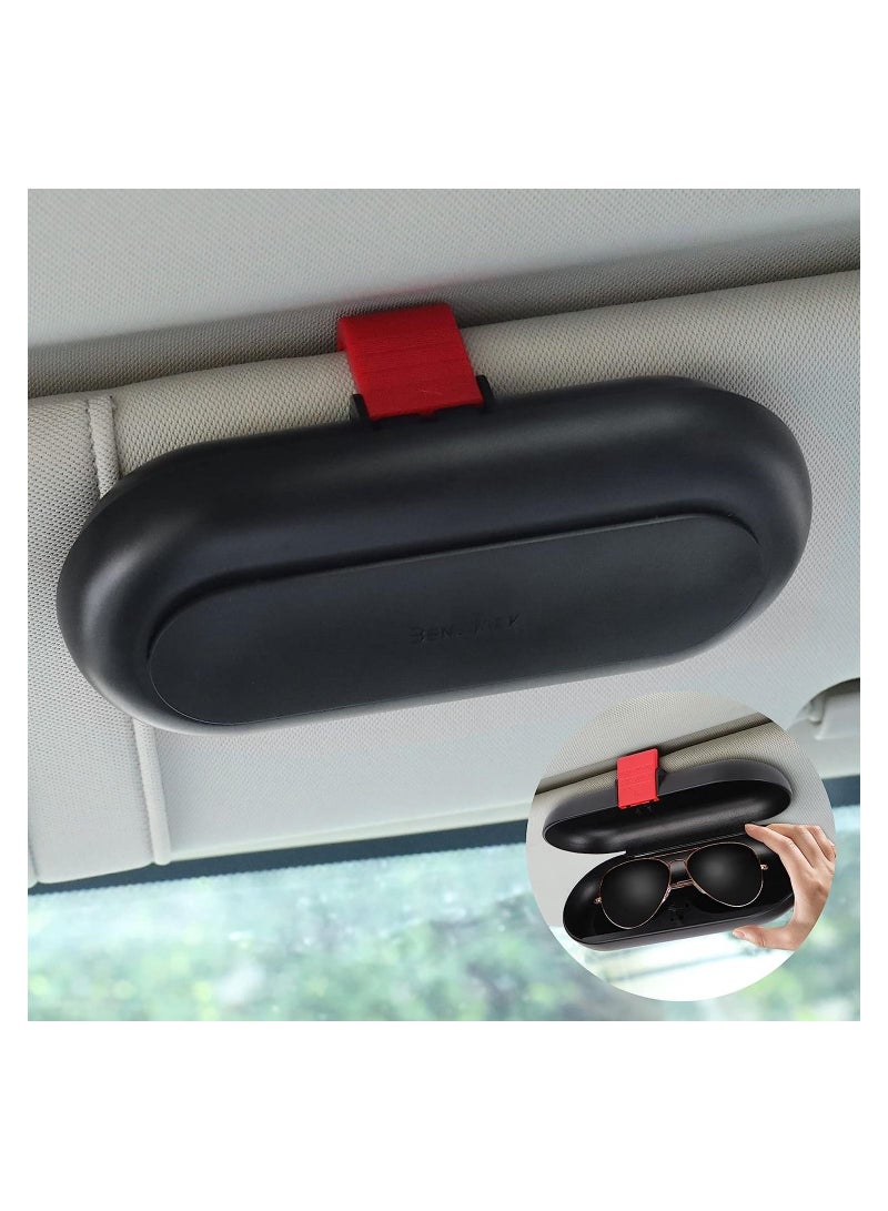 SYOSI Sunglasses Holder for Car Organizer Storage Case with sunglasses Vehicle Visor Accessories Glasses Storage Case - Image 1