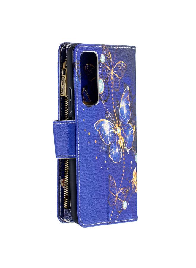 Zaboon Case For Huawei P smart 2021 / Y7a Colored Drawing Pattern Zipper Horizontal Flip Leather Case with Holder & Card Slots & Wallet - Image 3