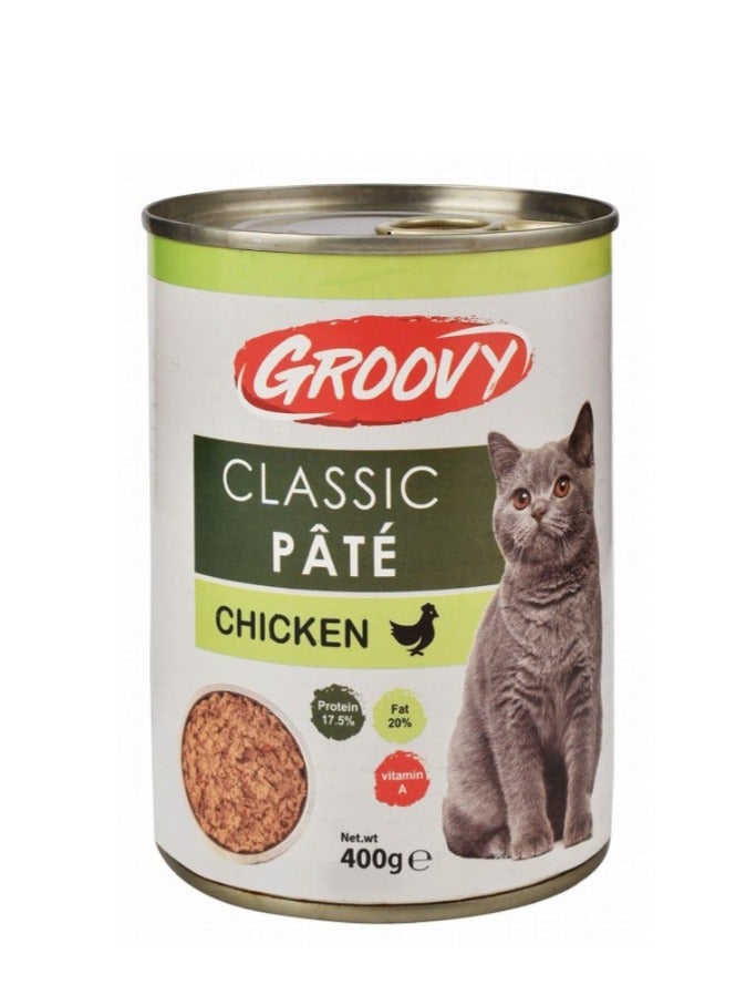 جروفي Classic Cat Pate with Chicken400 gr