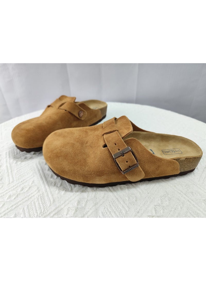 Birkenstock Boston Soft Footbed Suede Clogs - Image 1