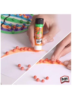 Pritt Rainbow Coloured Glue Sticks,Safe&Child-Friendly Craft Glue For Arts & Crafts Activities,Strong-Hold Adhesive For School Supplies,4X10G (pack of 3)  - Image 4